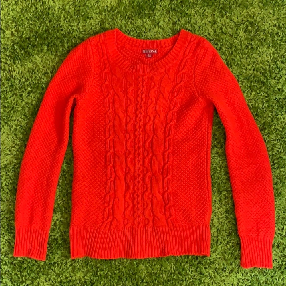 Merona knit sweater in red